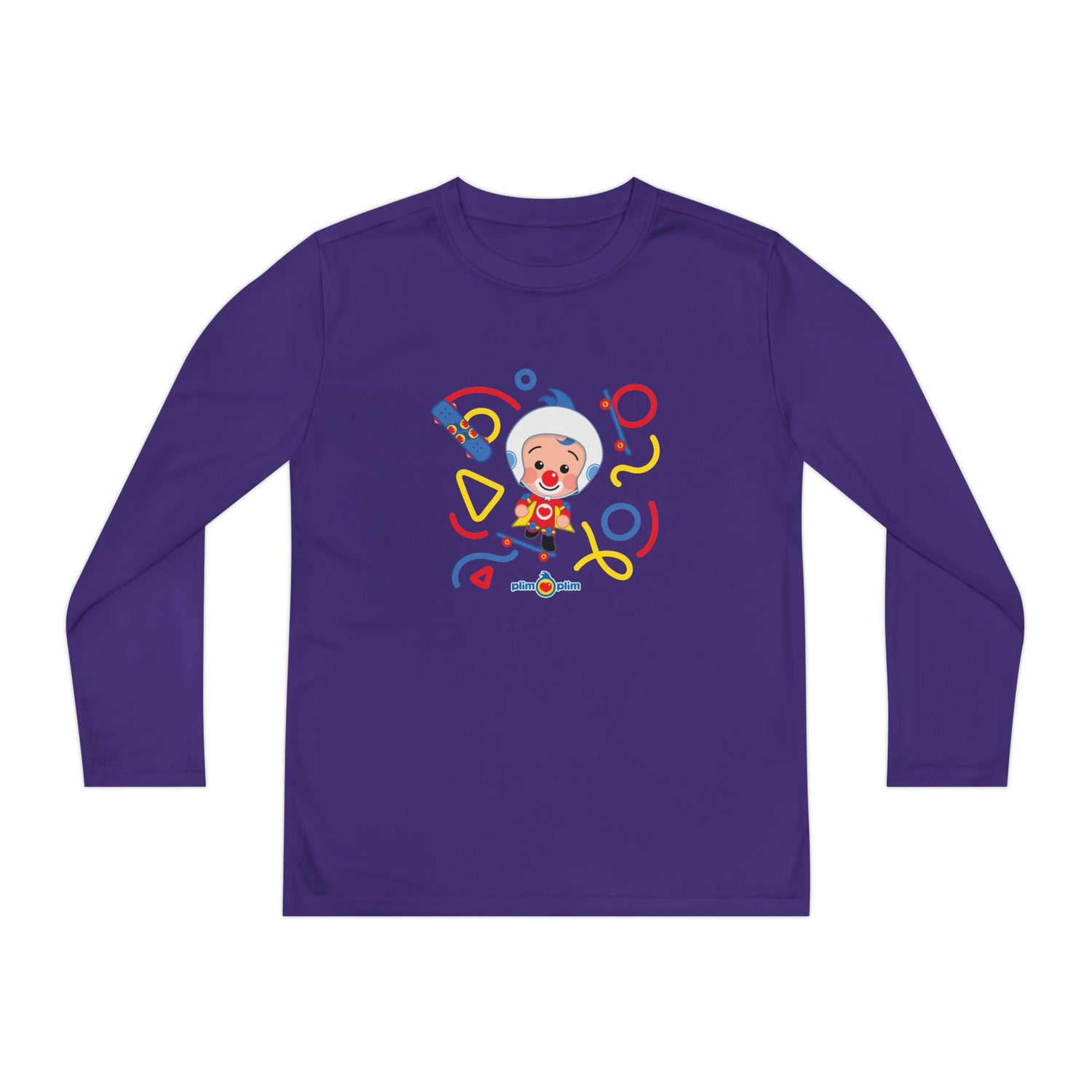 Plim Plim Camiseta Juvenil Manga Larga Patineta