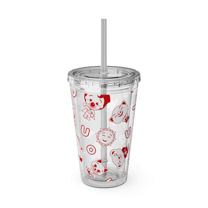 Sunsplash Tumbler with Straw, 16oz