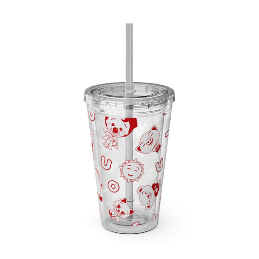 Sunsplash Tumbler with Straw, 16oz