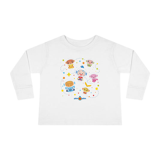 Plim Plim Camiseta Manga Larga de Niños Astronautas