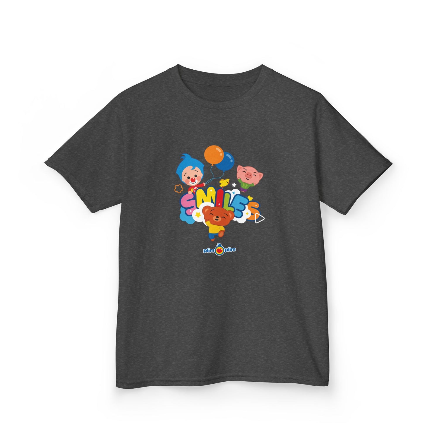 Plim Plim Camiseta para Niños de Algodón Grueso Smiles