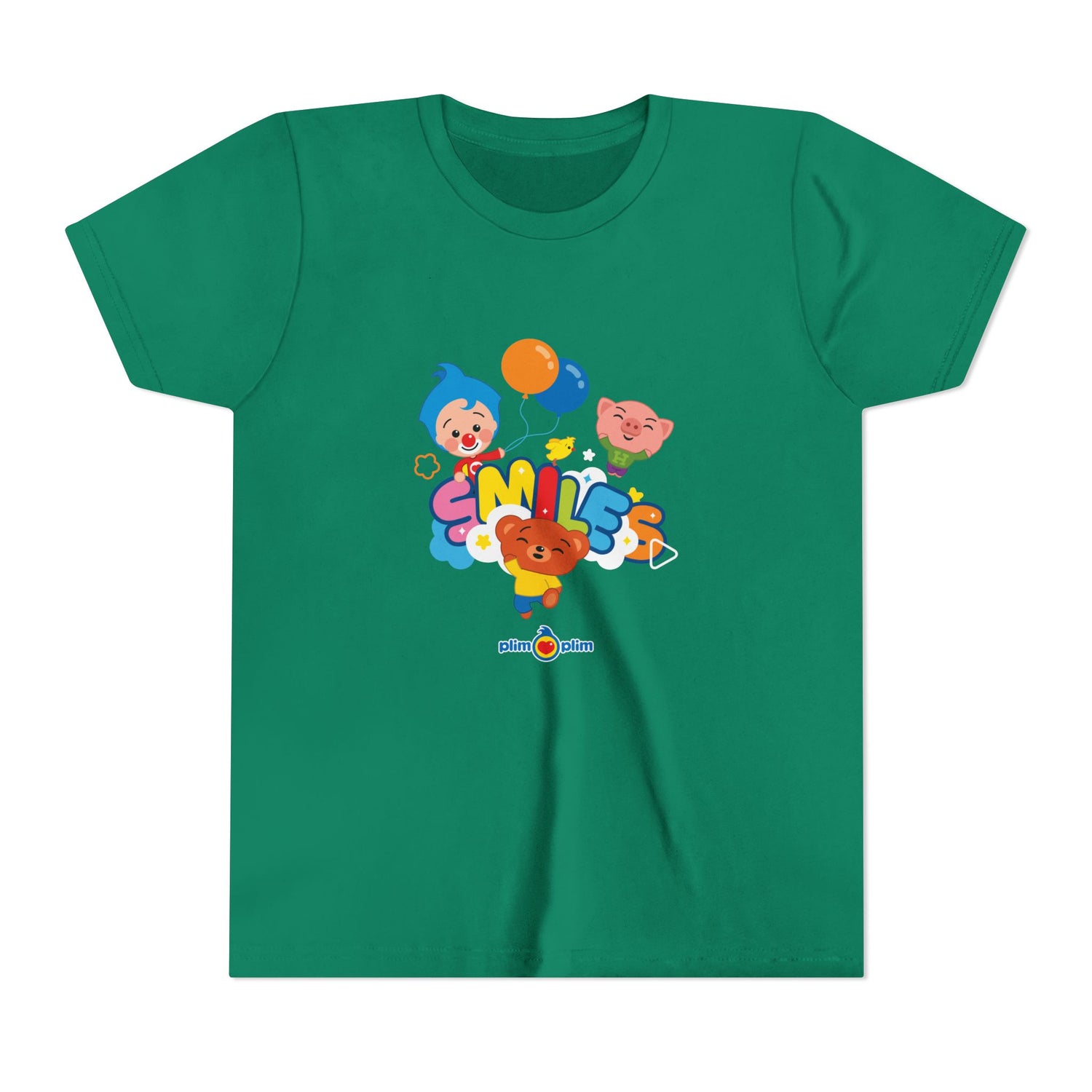 Plim Plim Camiseta Juvenil de Manga Corta Smiles