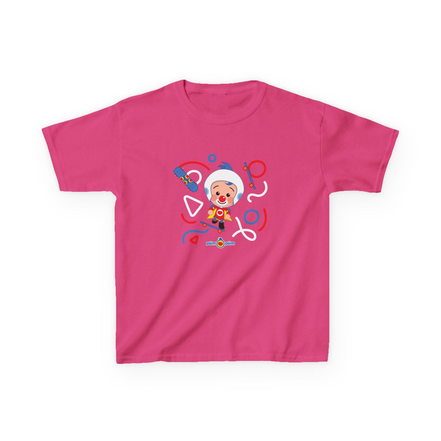 Plim Plim Camiseta para Niños de Algodón Grueso Patineta