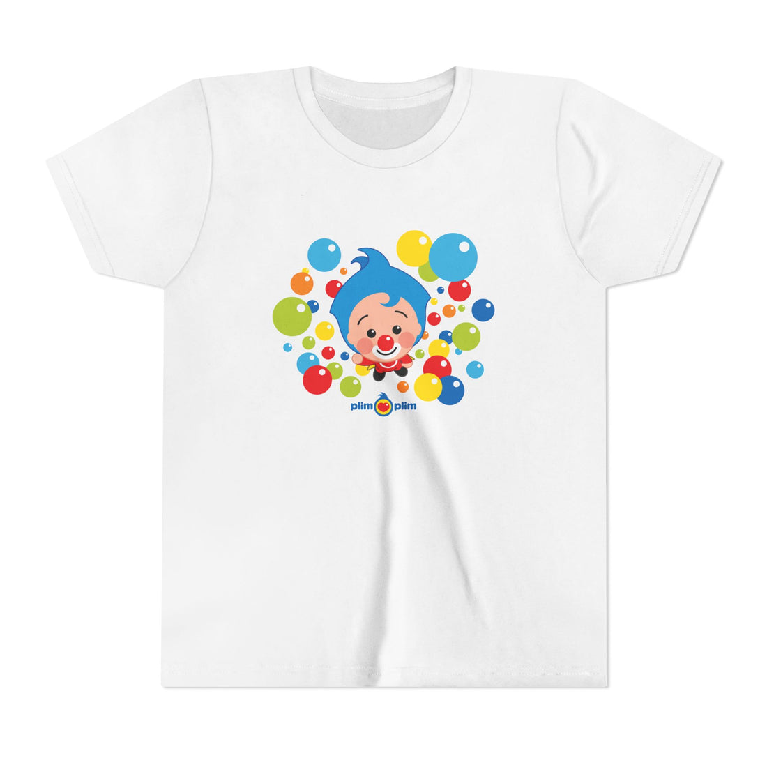 Plim Plim Camiseta Juvenil de Manga Corta Burbujas