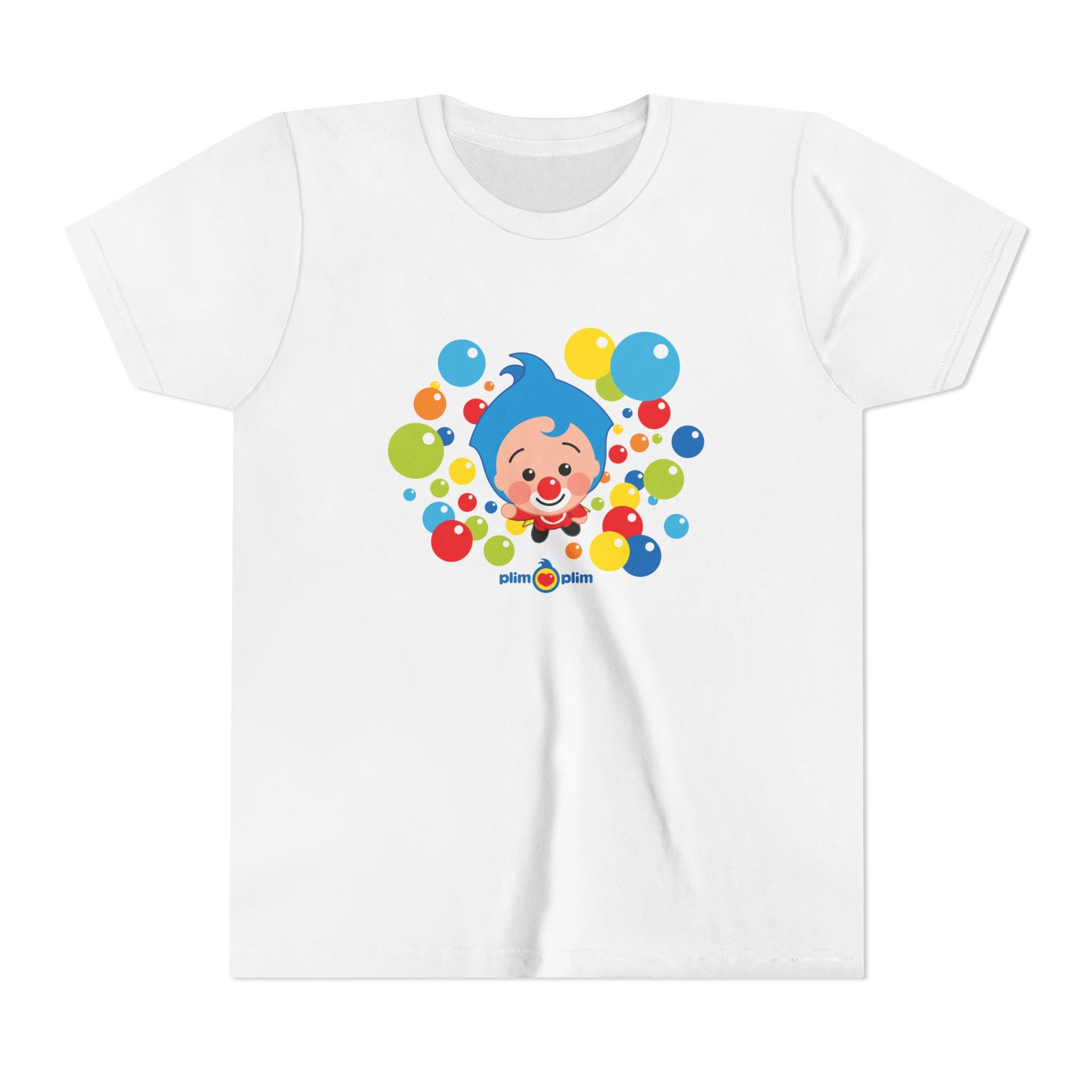 Plim Plim Camiseta Juvenil de Manga Corta Burbujas