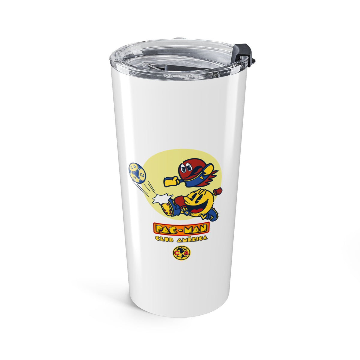 Club América x PAC-MAN Tumbler 20oz – official Club América x PAC-MAN licensed merch