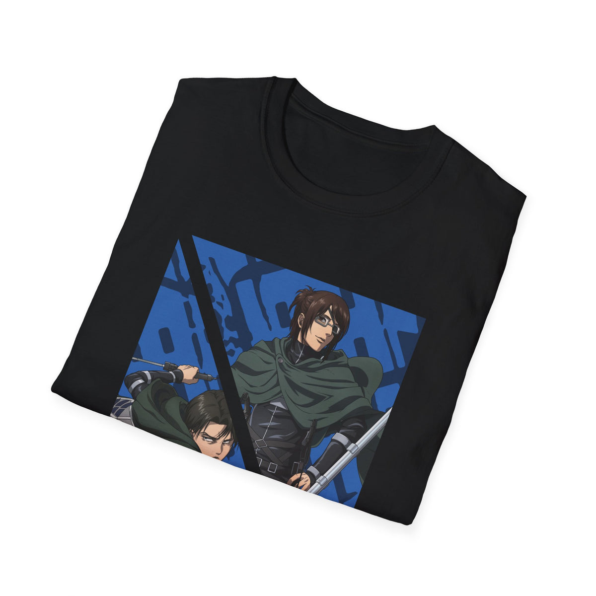Attack on Titan Final Season - "Levi Ackerman & Hange Zoe" T-shirt – official Attack on Titan licensed merch (view 2)