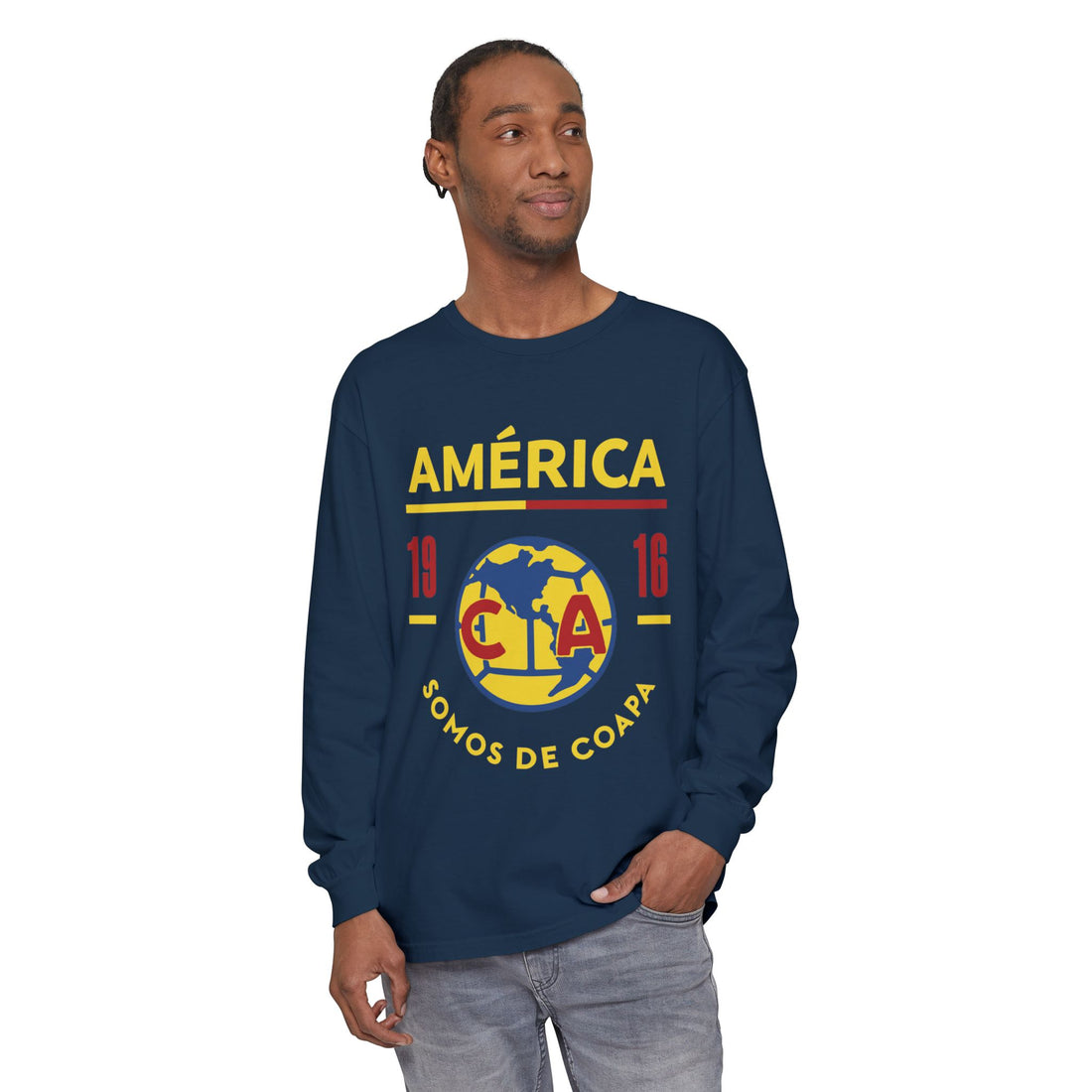 Club América Retro Long Sleeve T-Shirt - Unisex Soccer Fan Apparel