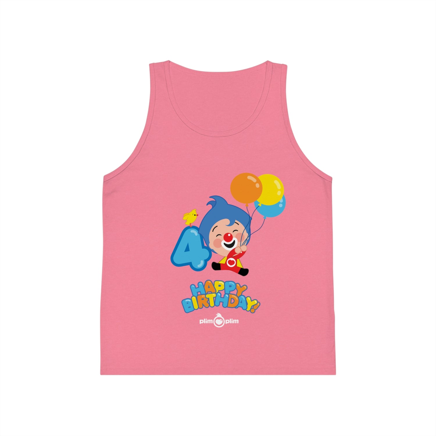Plim Plim Camiseta de Tirantes de Niños Cumple 4
