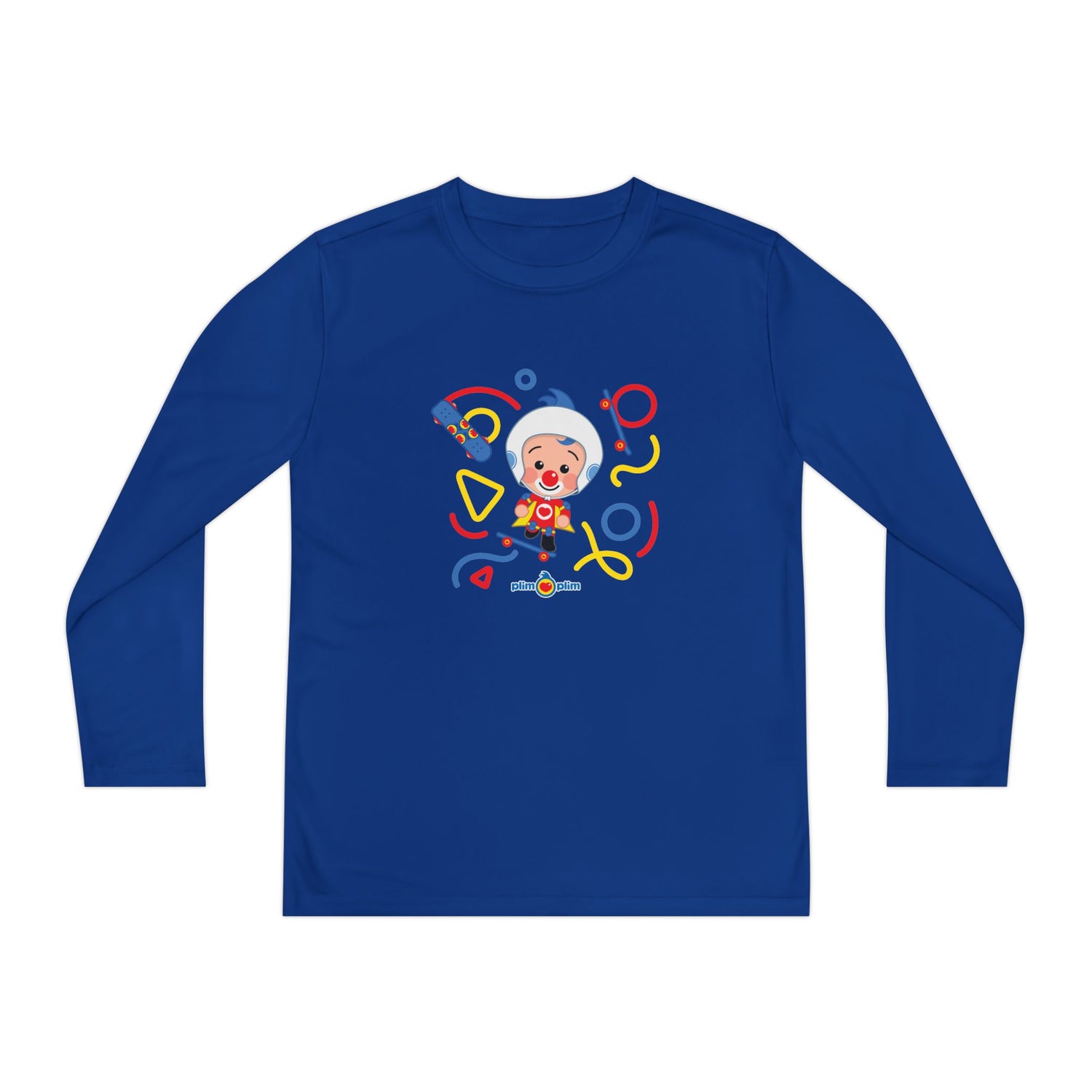 Plim Plim Camiseta Juvenil Manga Larga Patineta