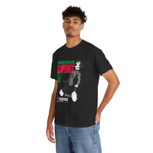 Concacaf  x BLUE LOCK - "Mexico Champions Gold Cup 2025" T-shirt – Where Soccer Meets Anime!