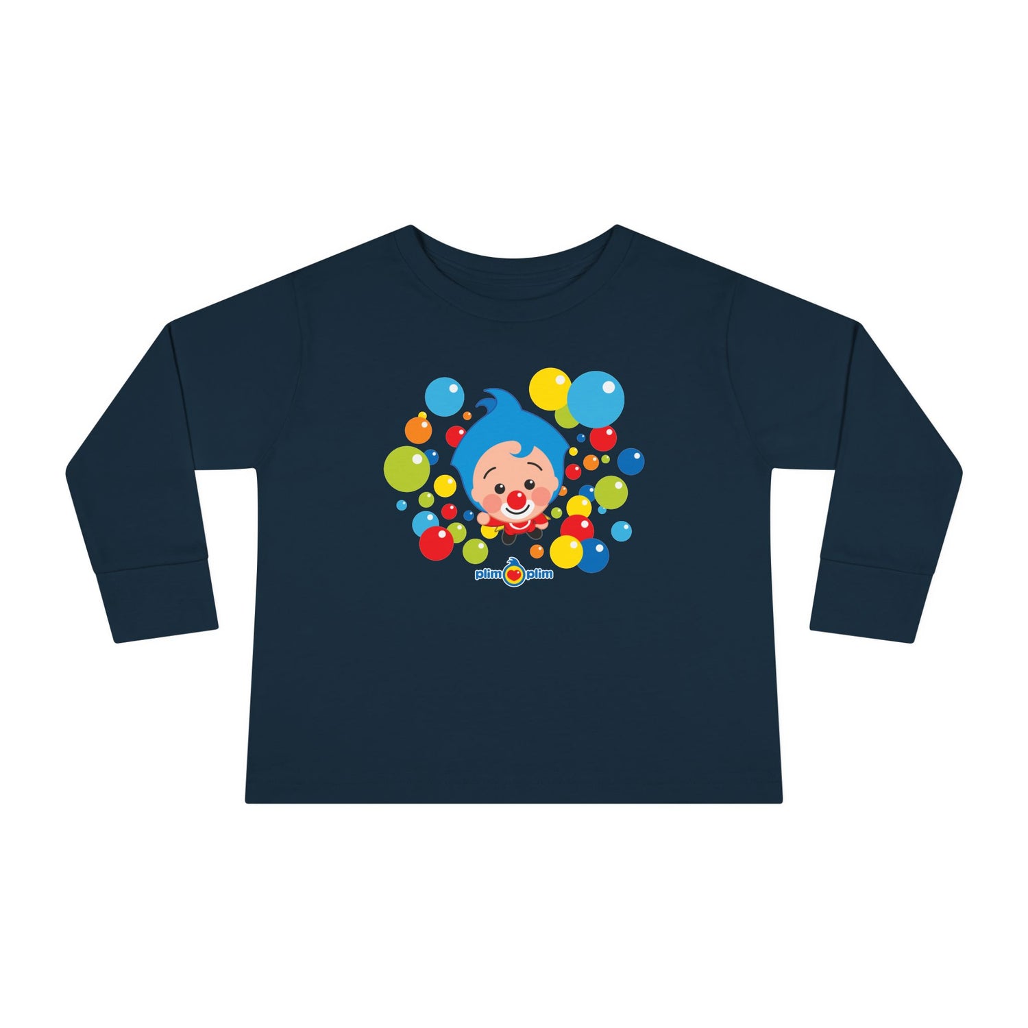 Plim Plim Camiseta Manga Larga de Niños Burbujas