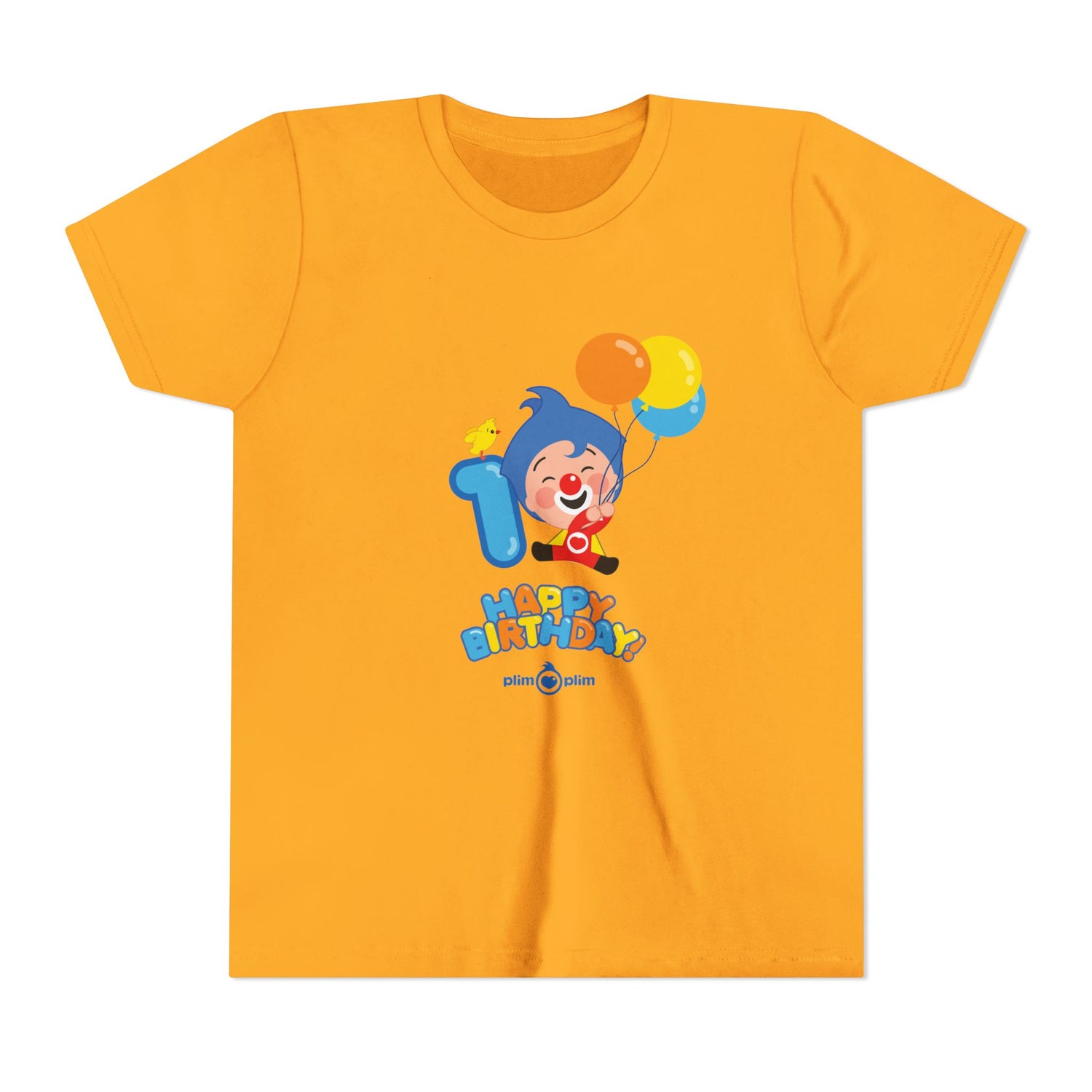 Plim Plim Camiseta Juvenil de Manga Corta Cumple 1