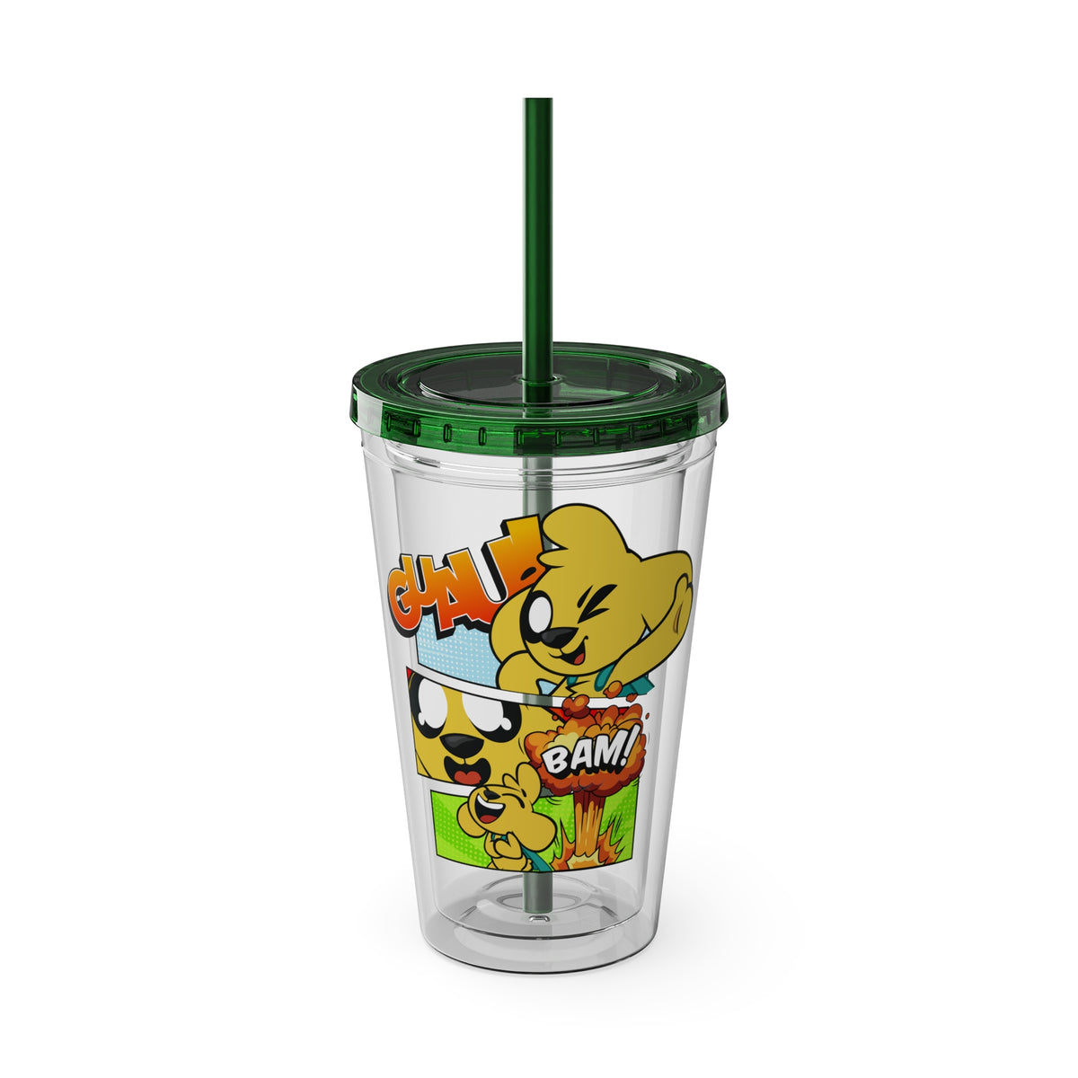 Mikecrack - Vaso acrílico con popote