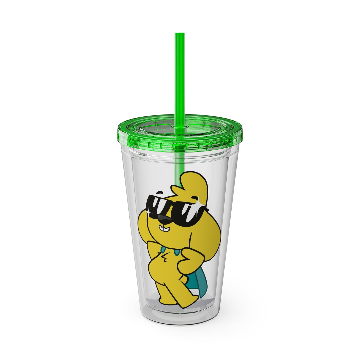 Vaso acrílico con pajita Mikecrack 