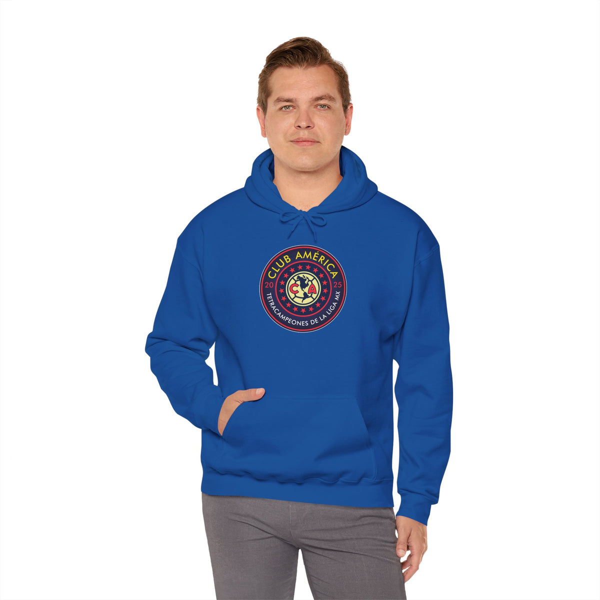 Club América — 17 four-time champion Unisex Heavy Blend™ Hooded Sweatshirt – official Club América licensed merch (view 10)