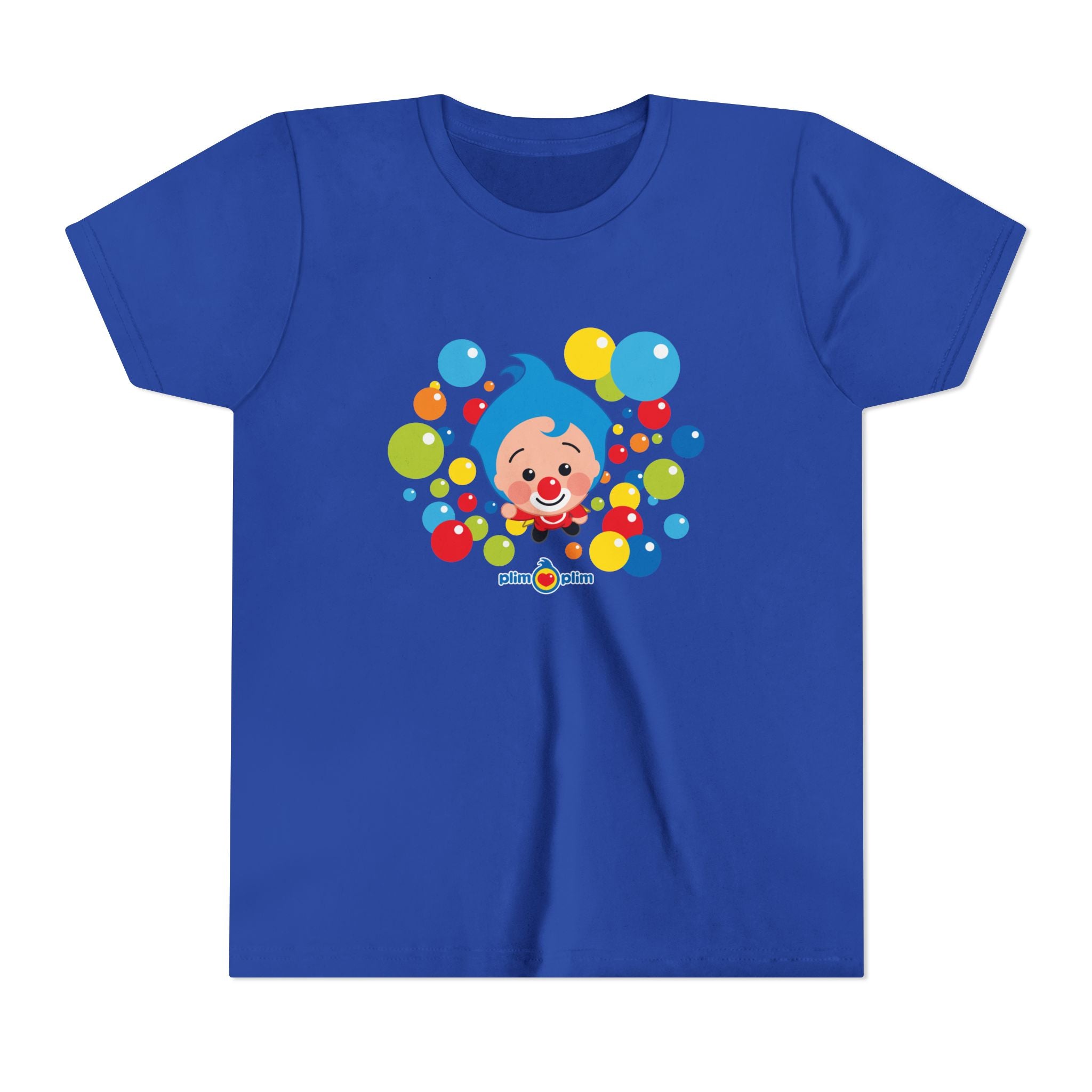 Plim Plim Camiseta Juvenil de Manga Corta Burbujas