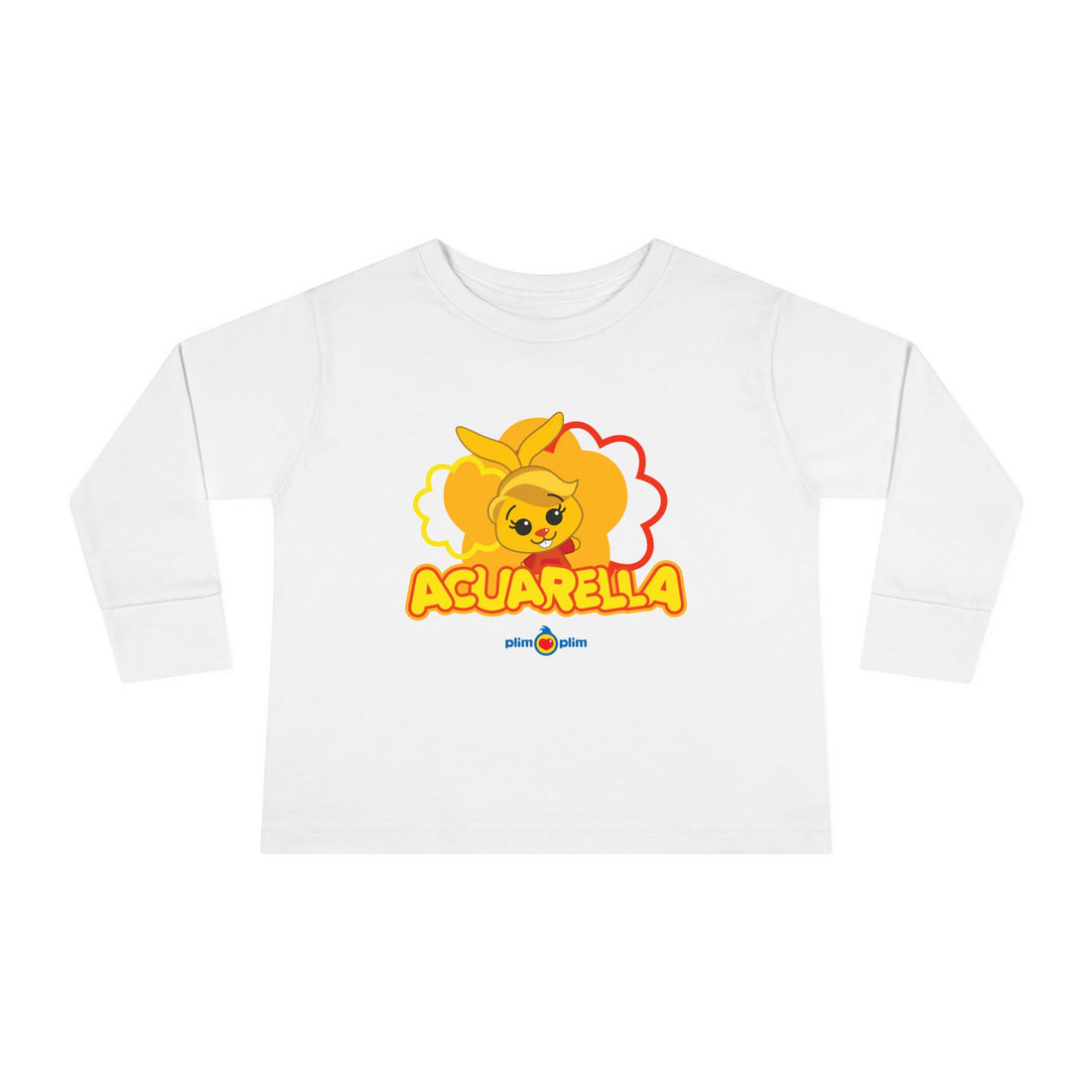 Plim Plim Camiseta Manga Larga de Niños Acuarella
