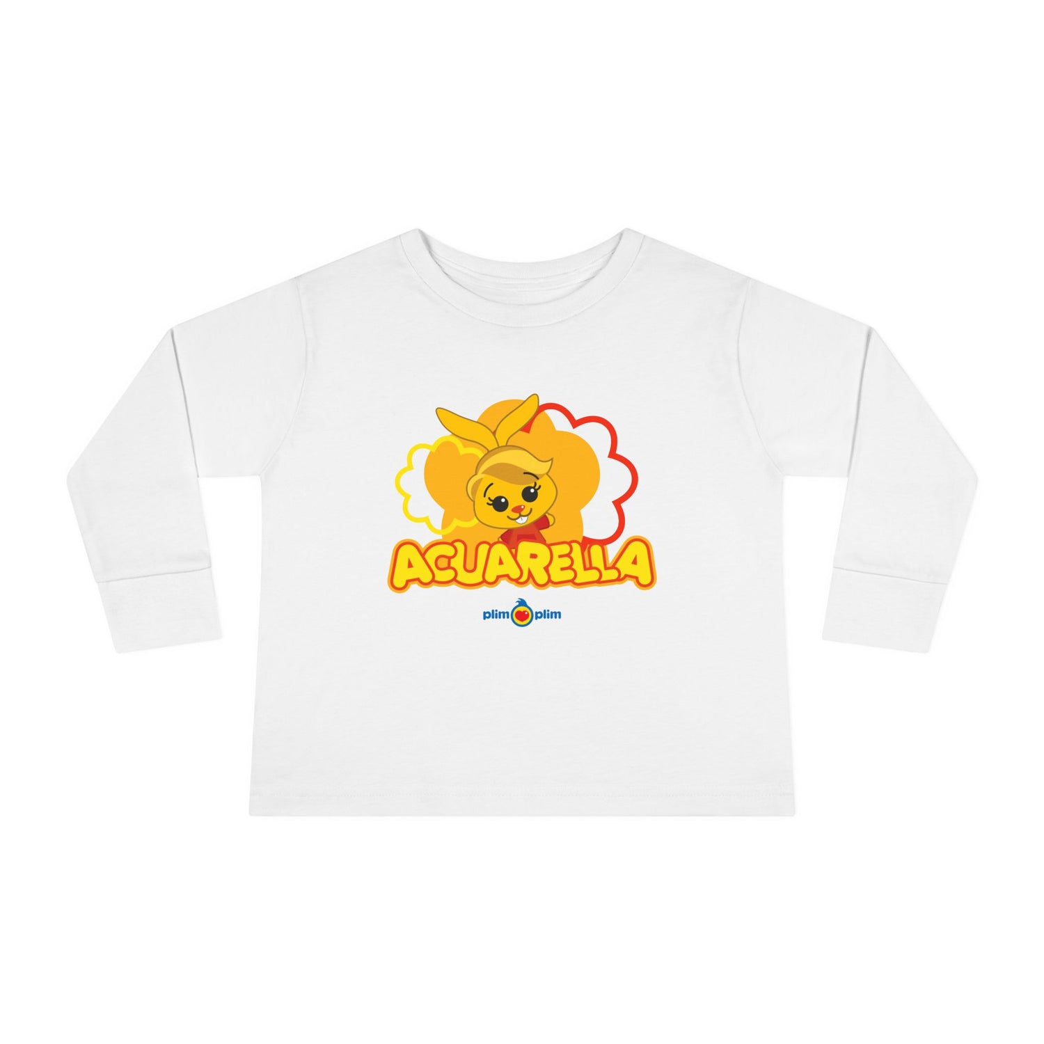Plim Plim Camiseta Manga Larga de Niños Acuarella