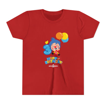 Plim Plim Camiseta Juvenil de Manga Corta Cumple 3