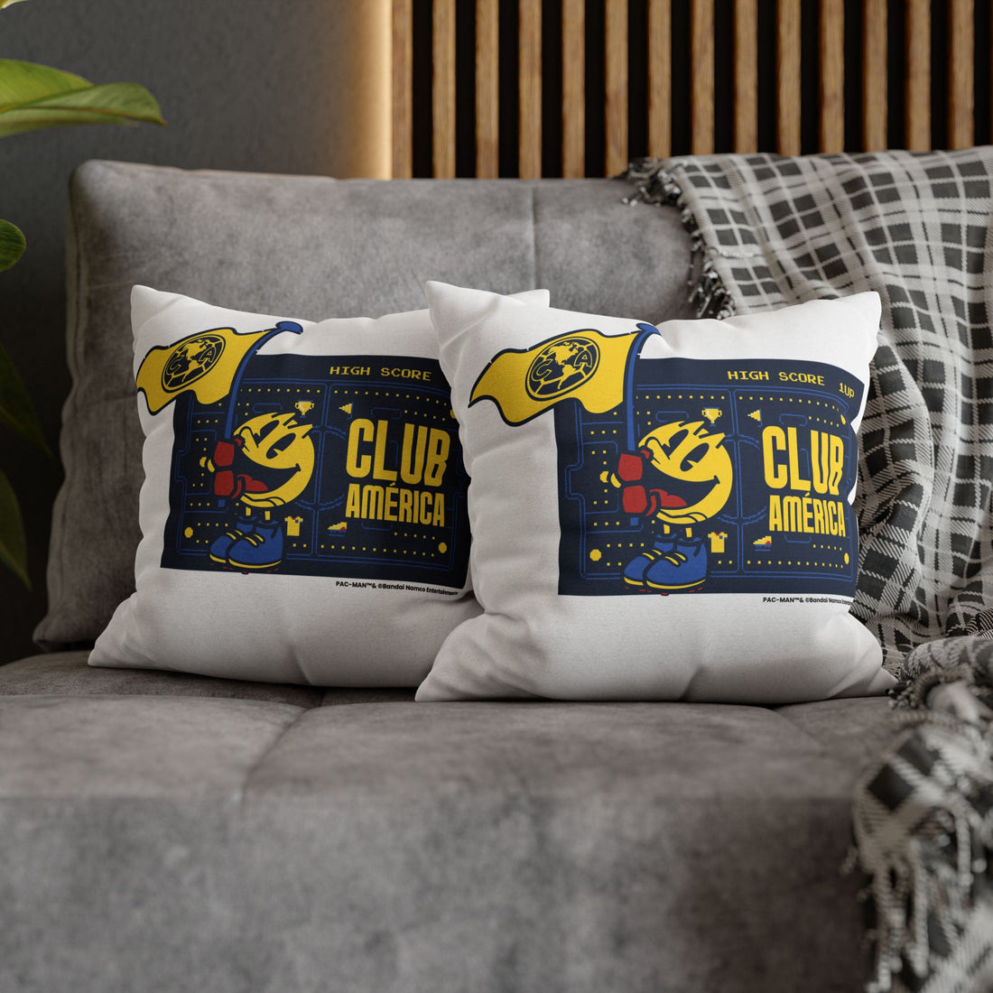 Club América x PAC-MAN - Square Pillowcase