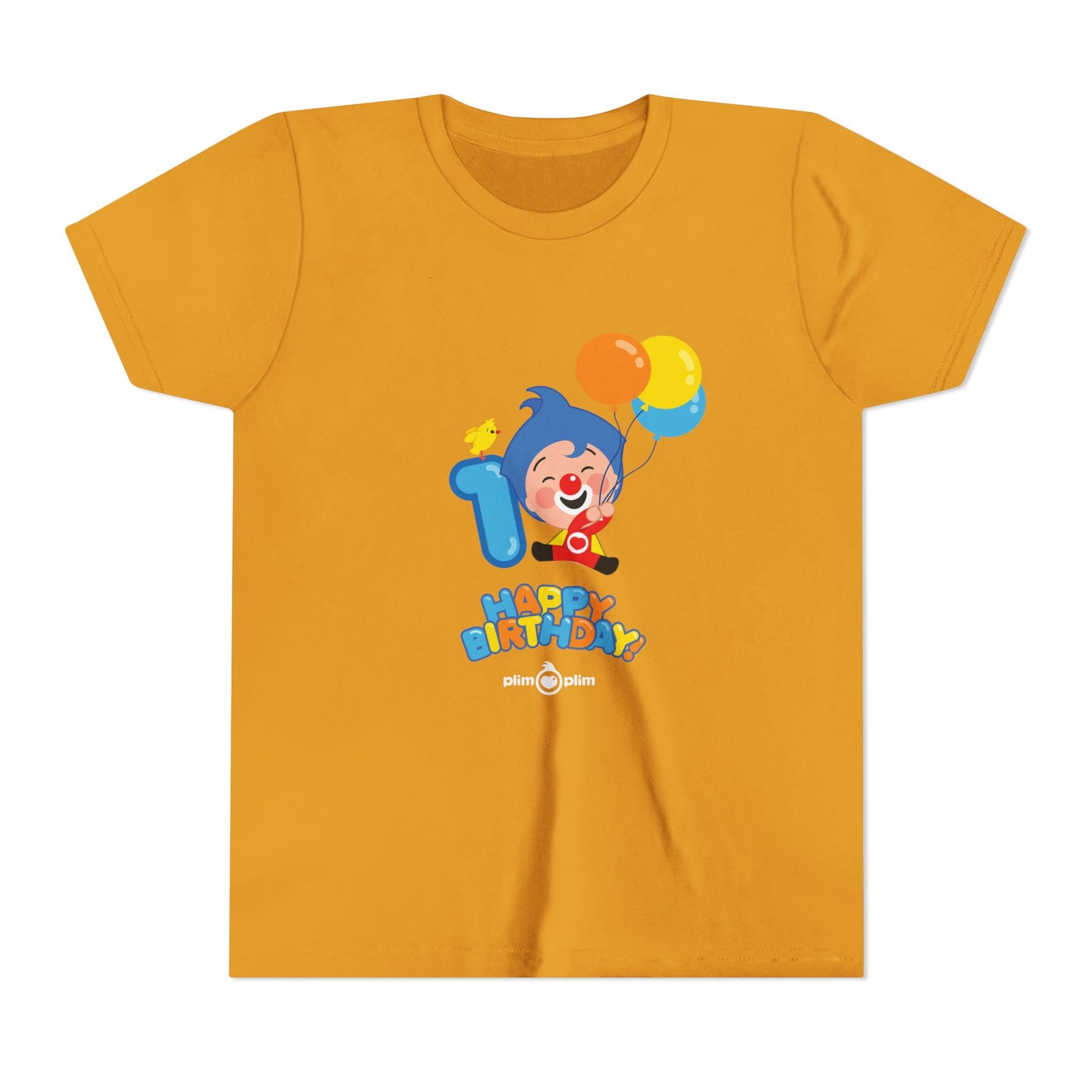Plim Plim Camiseta Juvenil de Manga Corta Cumple 1