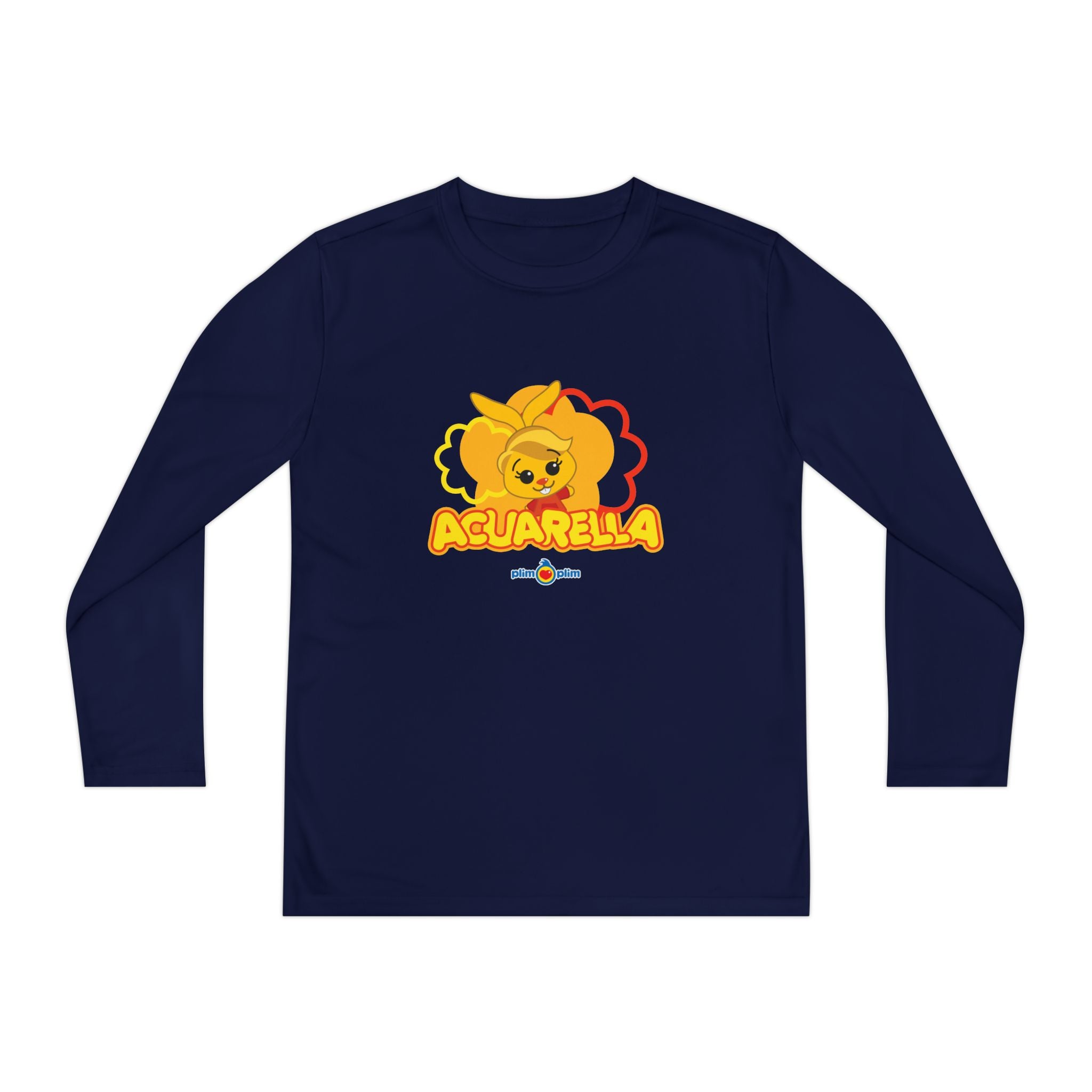 Plim Plim Camiseta Juvenil Manga Larga Acuarella