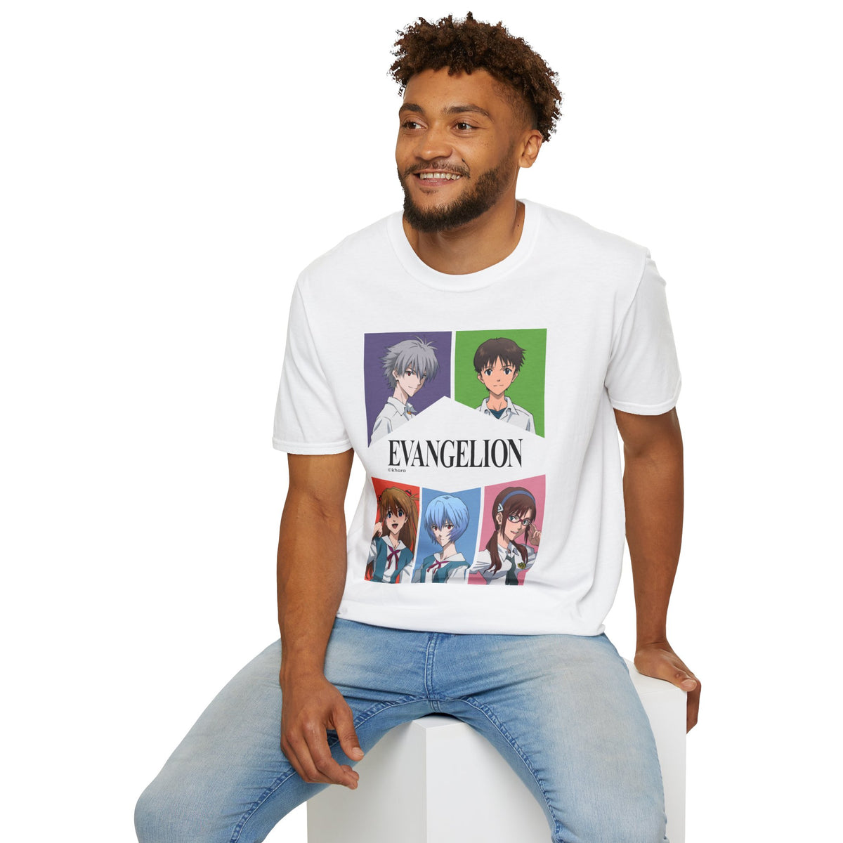 EVANGELION 2.22 - "All pilots in school" T-Shirt – official Evangelion licensed merch