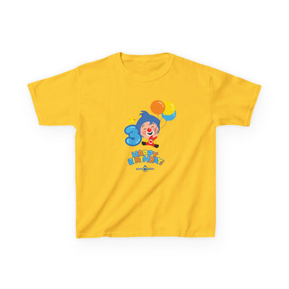 Plim Plim Camiseta para Niños de Algodón Grueso Cumple 3