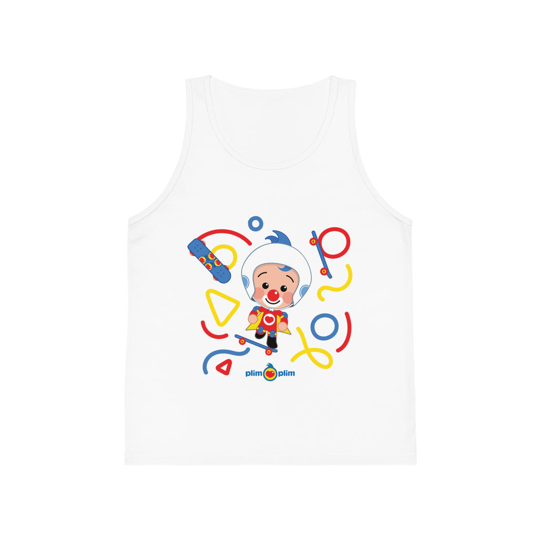 Plim Plim Camiseta de Tirantes de Niños Patineta