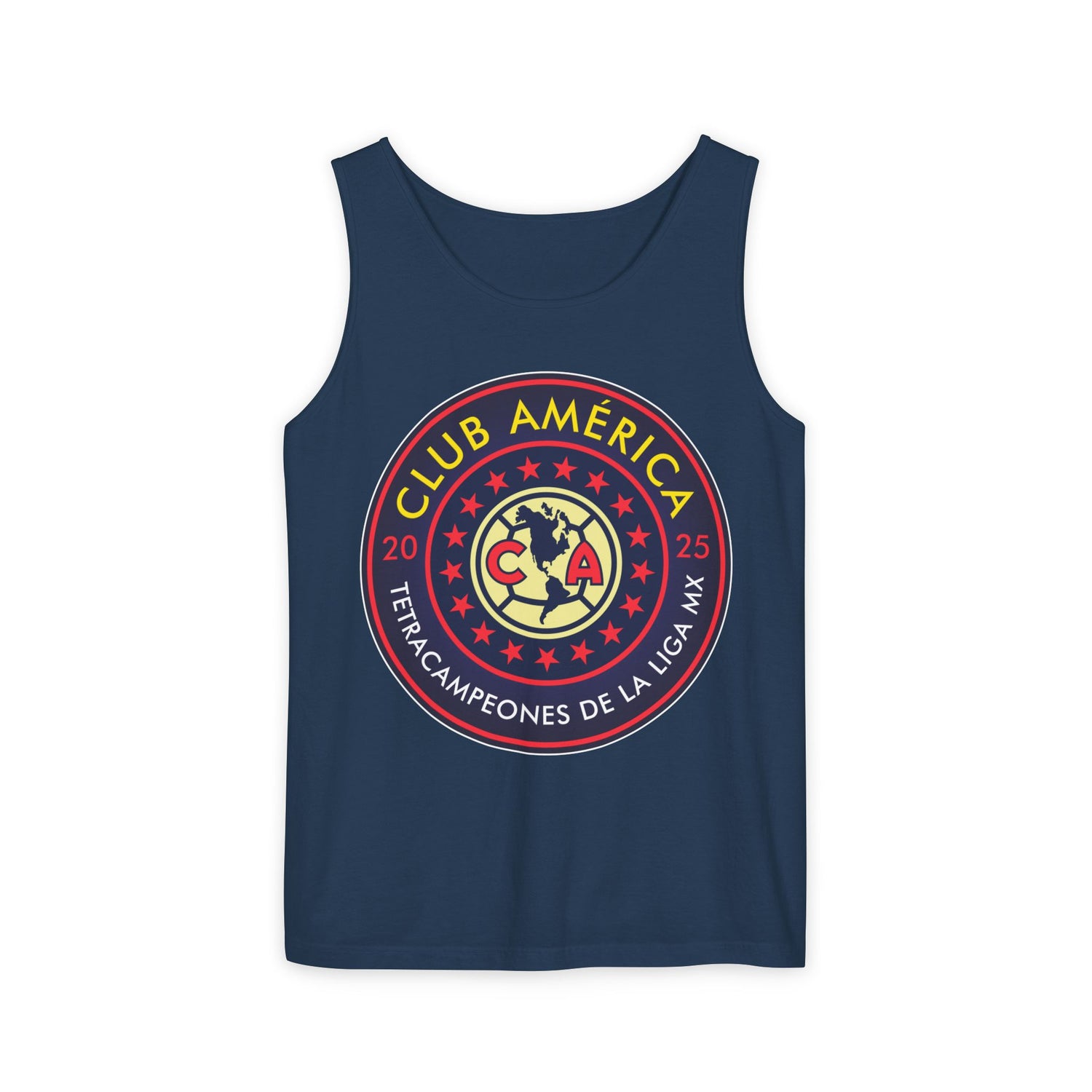Club América Tetracampeones Tank Top Collection - Unisex Garment-Dyed Shirt