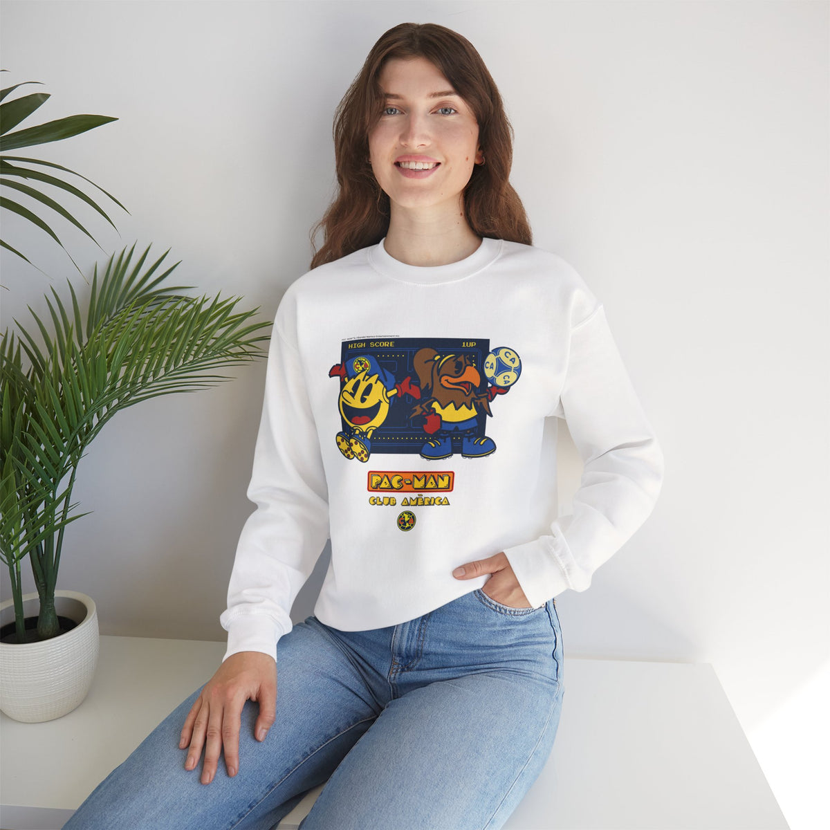 Club América x PAC-MAN - Sweatshirt – official Club América x PAC-MAN licensed merch (view 2)