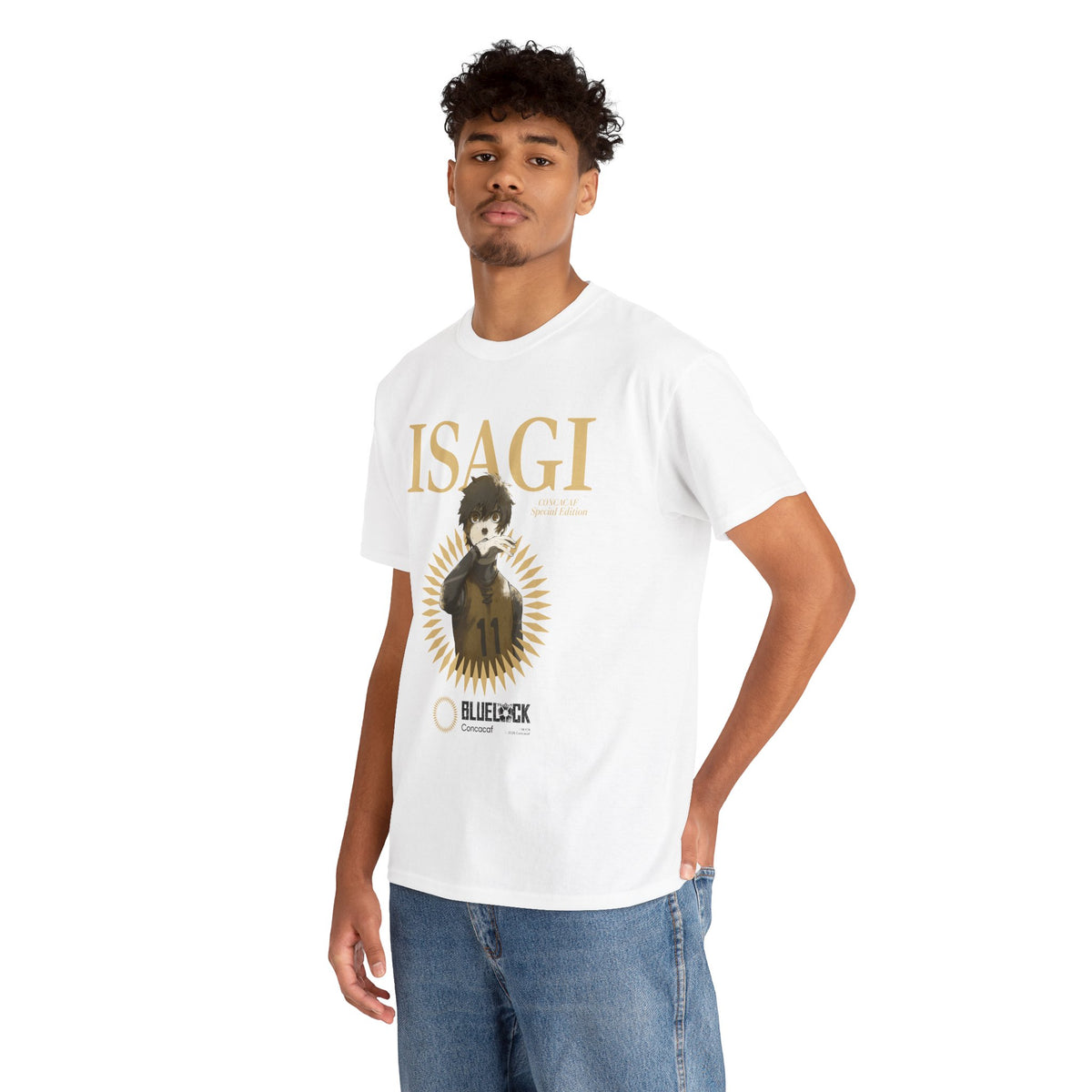 Concacaf x BLUE LOCK - GO MEXICO: Isagi by CONCACAF Kick-Off Tee – Where Soccer Meets – official Blue Lock x Concacaf licensed merch (view 2)