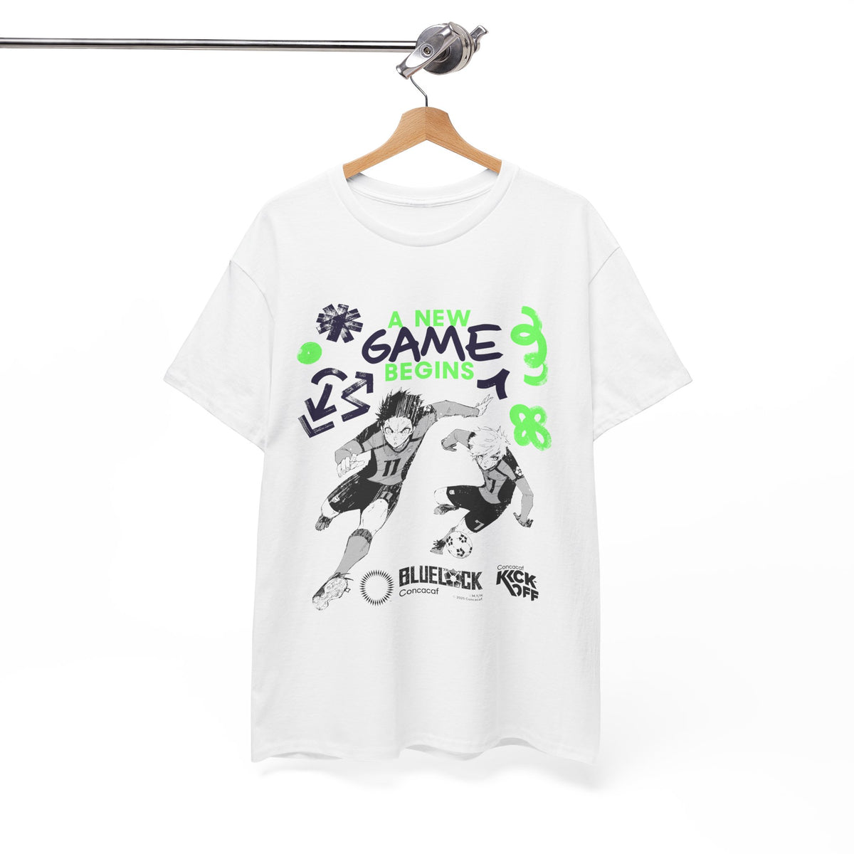 Concacaf x BLUE LOCK - Isagi & Nagi in Kick Off Tee – Where Soccer Meets Anime! – official Blue Lock x Concacaf licensed merch (view 4)