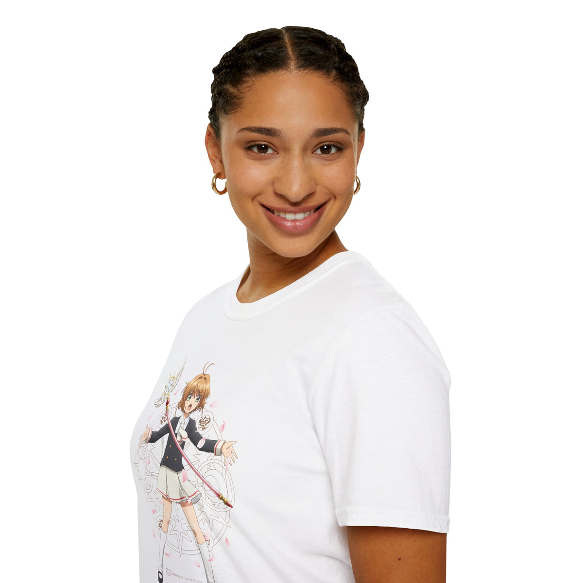 Cardcaptor Sakura: Clear Card - "Sakura in School Uniform B" T-shirt – official Cardcaptor Sakura licensed merch
