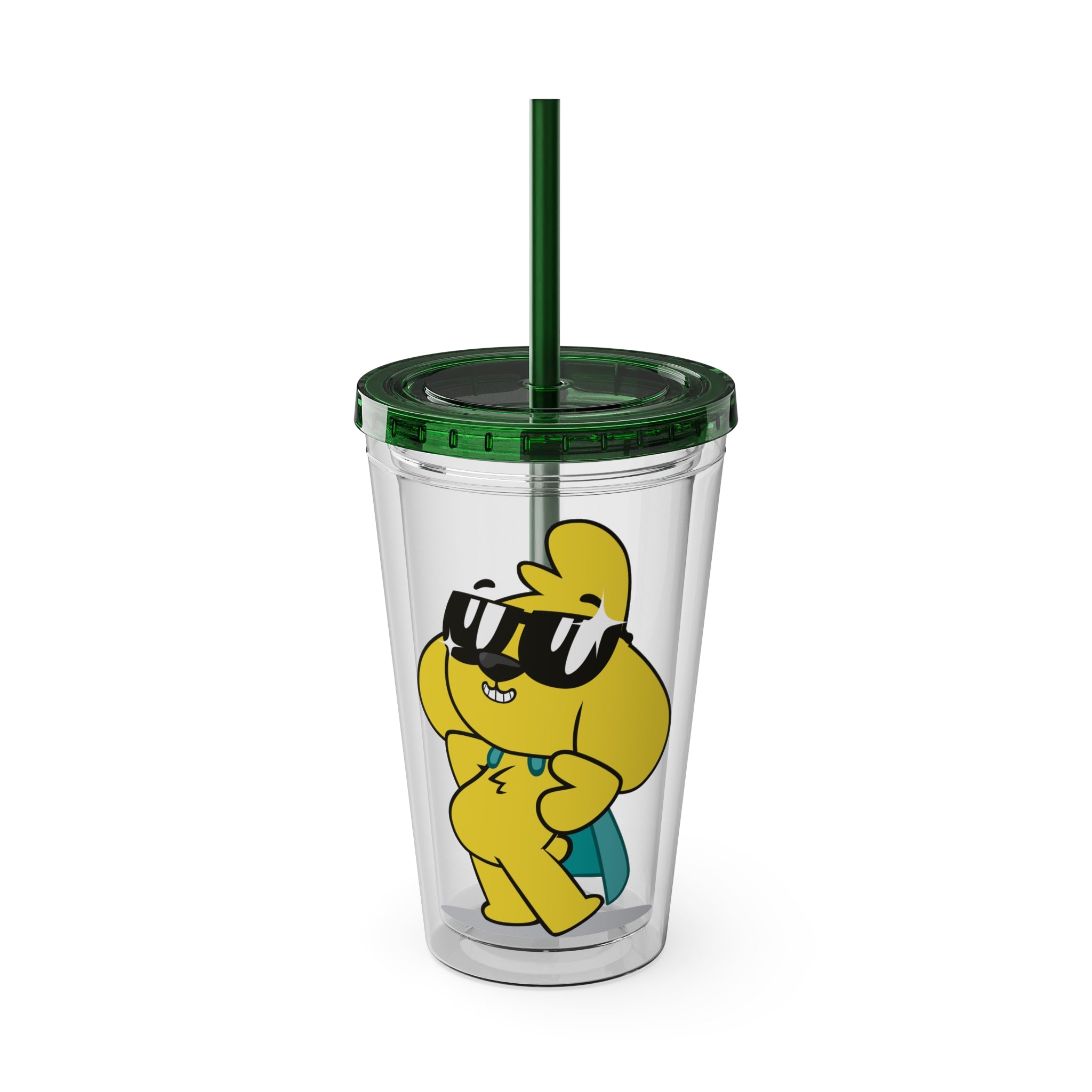 Mikecrack Acrylic Tumbler with Straw