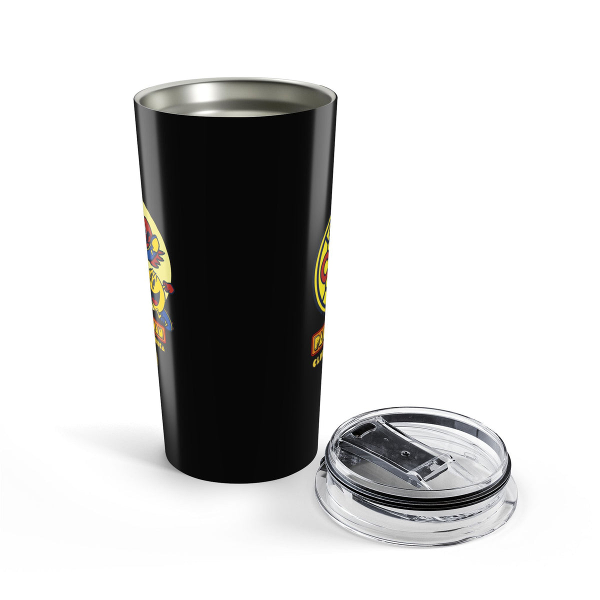 Club América x PAC-MAN Tumbler 20oz – official Club América x PAC-MAN licensed merch (view 2)