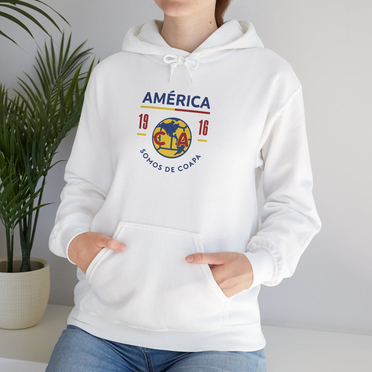 Club América Retro Collection – Unisex Hoodie – official Club América licensed merch (view 2)
