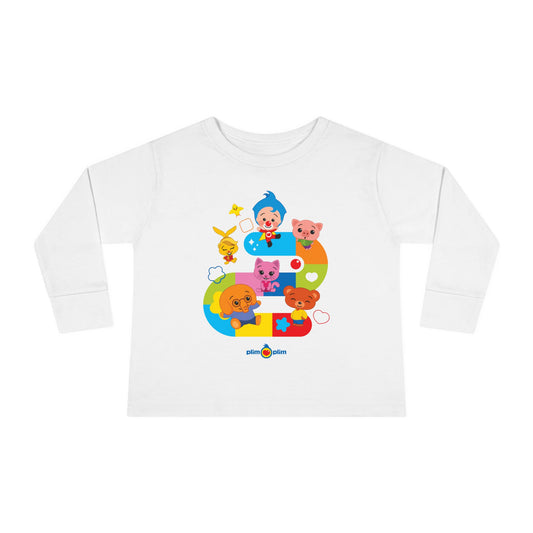 Plim Plim Camiseta Manga Larga de Niños Juego