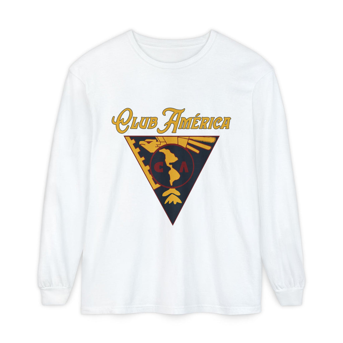 Club América Retro Long Sleeve T-Shirt - Unisex Soccer Fan Apparel – official Club América licensed merch (view 4)