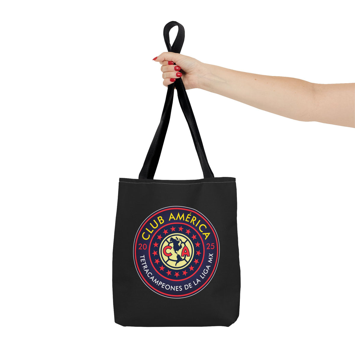 Club América Tetracampeones Tote Bag - Iconic Crest and Bold Lettering – official Club América licensed merch (view 4)
