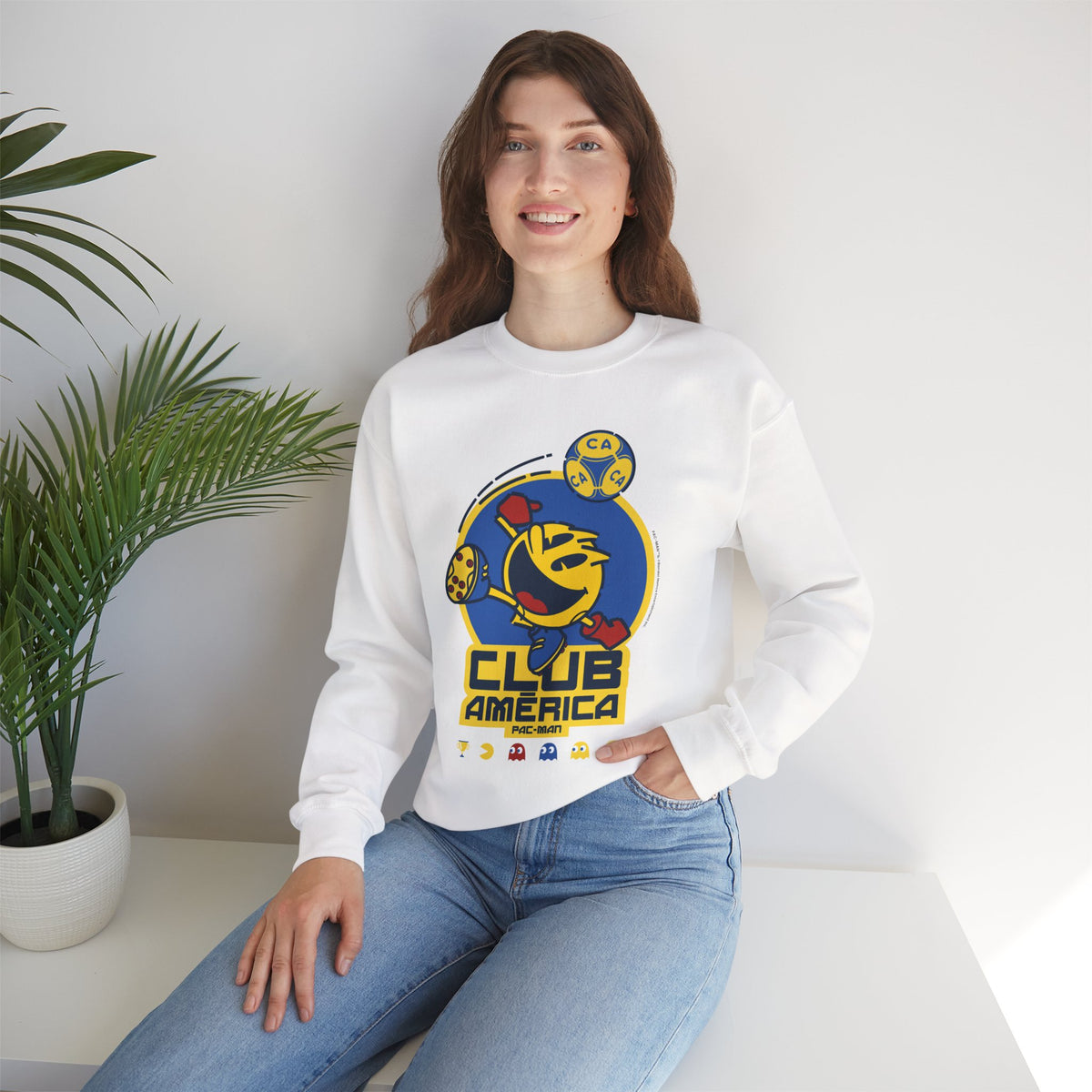 Club América x PAC-MAN - Sweatshirt – official Club América x PAC-MAN licensed merch (view 2)
