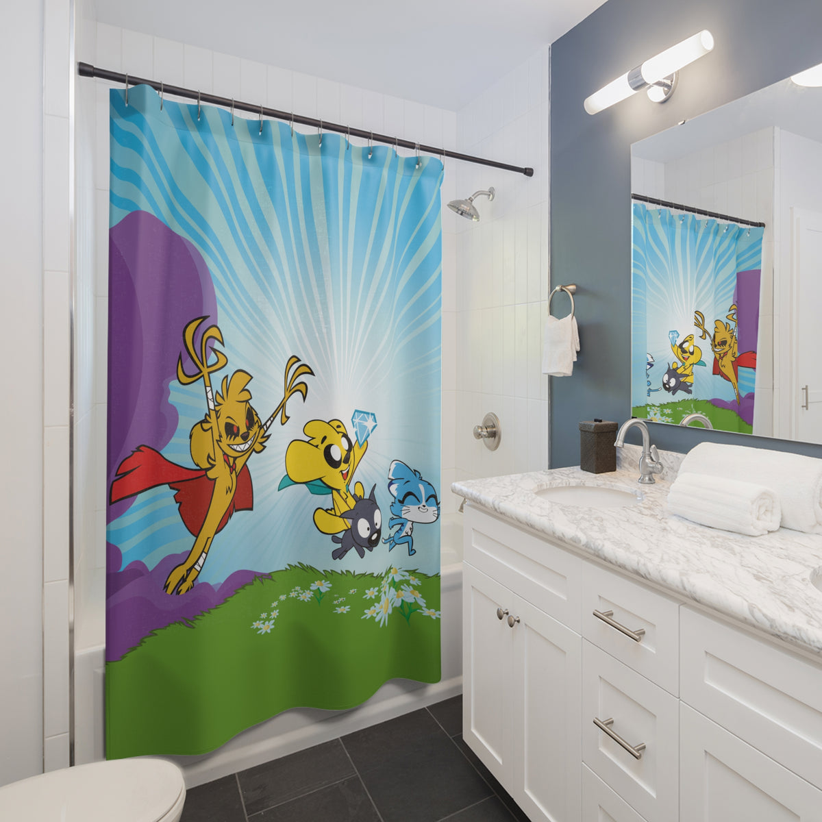Mikecrack Shower Curtain
