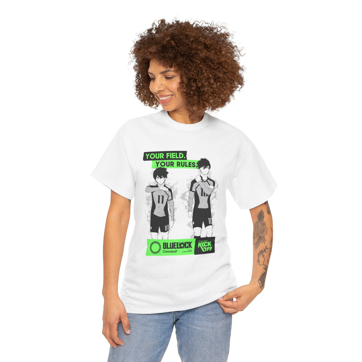 Concacaf x BLUE LOCK - Isagi & Rin in Kick-Off Tee – Where Soccer Meets Anime! – official Blue Lock x Concacaf licensed merch (view 3)