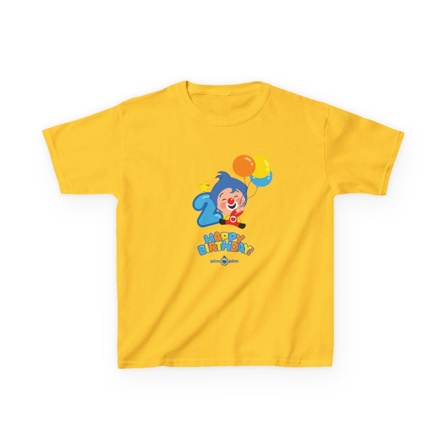Plim Plim Camiseta para Niños de Algodón Grueso Cumple 2