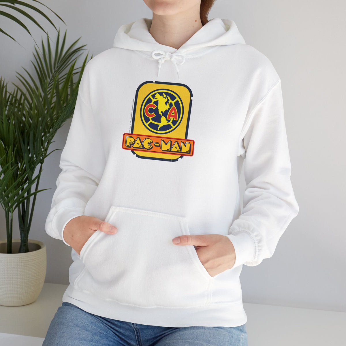 Club América x PAC-MAN - Hooded Sweatshirt – official Club América x PAC-MAN licensed merch (view 2)