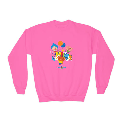 Plim Plim Sudadera Juvenil de Cuello Redondo Smiles