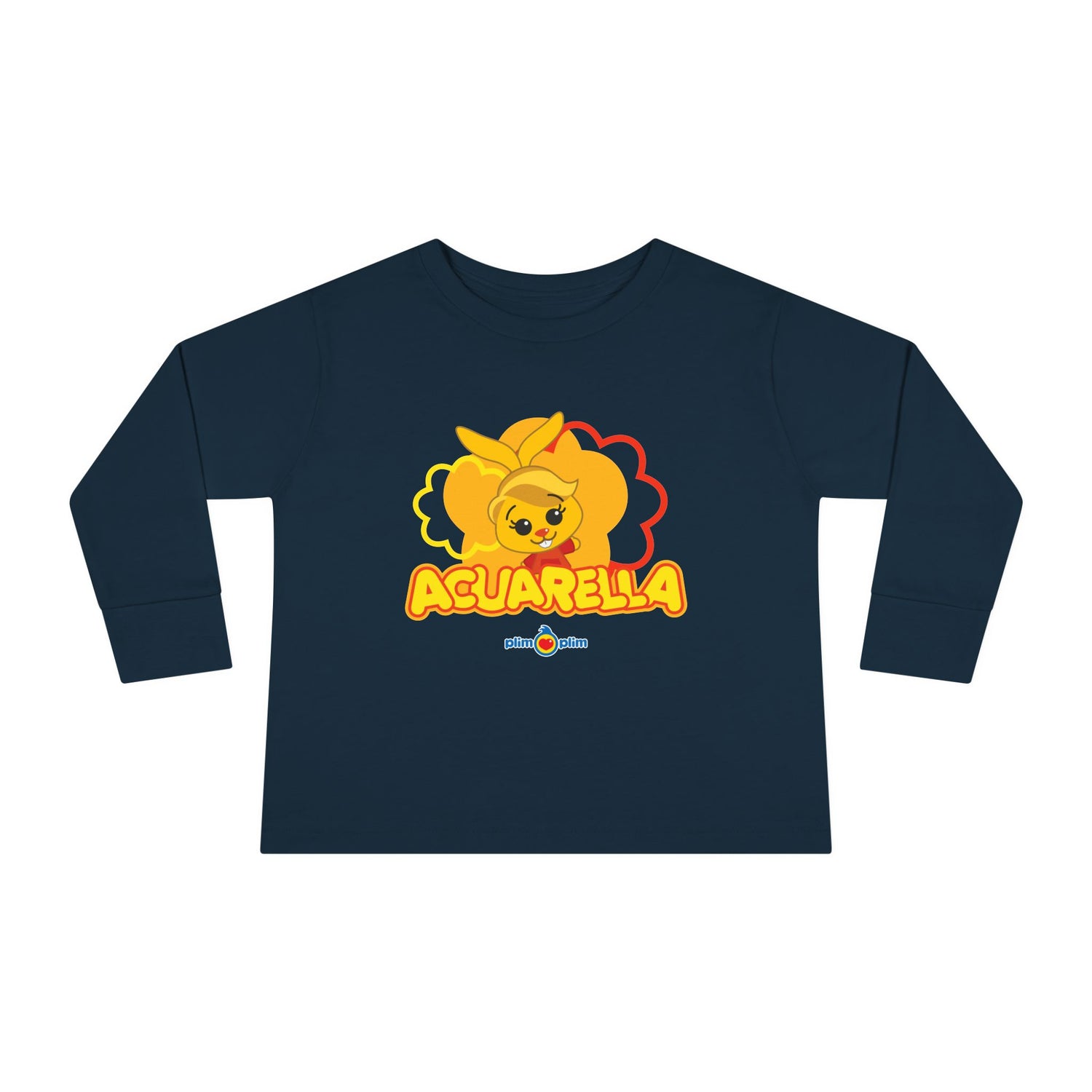 Plim Plim Camiseta Manga Larga de Niños Acuarella