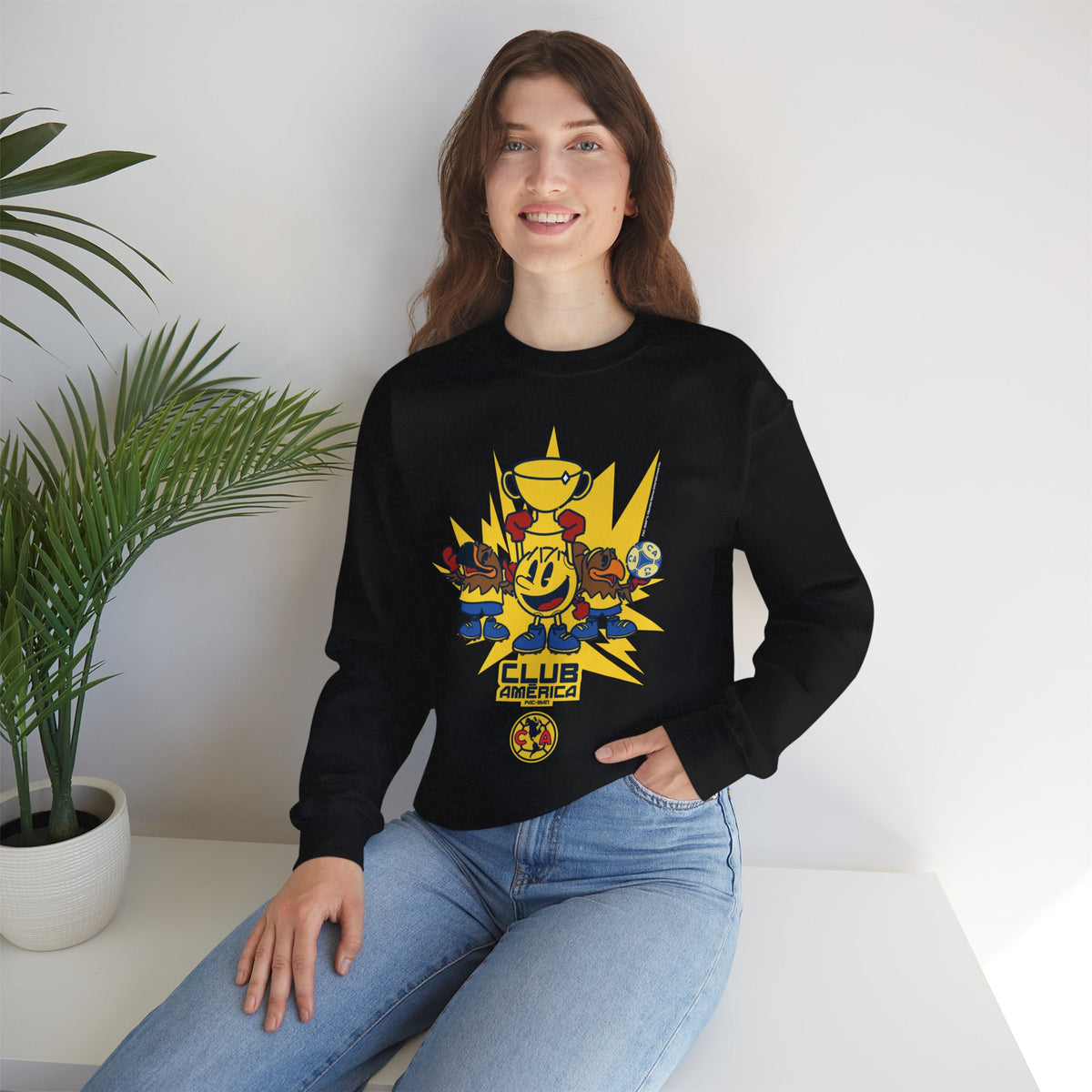 Club América x PAC-MAN - Sweatshirt – official Club América x PAC-MAN licensed merch (view 3)