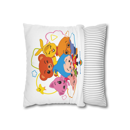 Spun Polyester Square Pillowcase